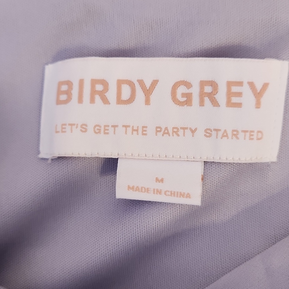 NWT BIRDY GREY Kaia Dress Chiffon Dusty Lilac, size M - Picture 10 of 16